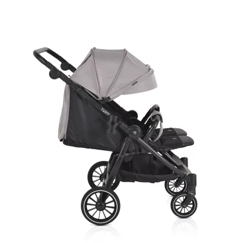 MONI TWINGO Iker babakocsi lábzsákkal VSZÜRKE/SILVER