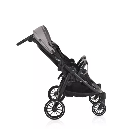 MONI TWINGO Iker babakocsi lábzsákkal VSZÜRKE/SILVER