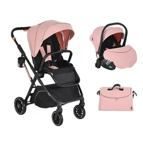   Moni BINGO babakocsi  SZETT újszülött kortól 22kg-ig 2in1 sport+váz+hordozó PINK