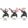 Moni BINGO babakocsi  SZETT újszülött kortól 22kg-ig 2in1 sport+váz+hordozó PINK