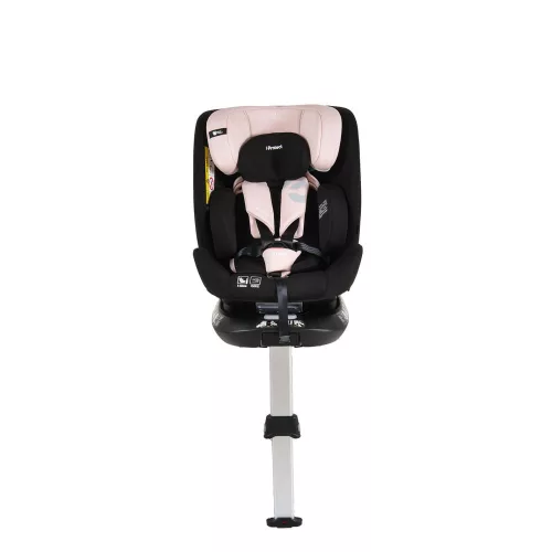 i-PROTECT autós ülés 40-150cm támasztólábbal 360 forgatható PINK