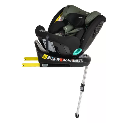 i-PROTECT autós ülés 40-150cm támasztólábbal 360 forgatható STEEL/SZÜRKE