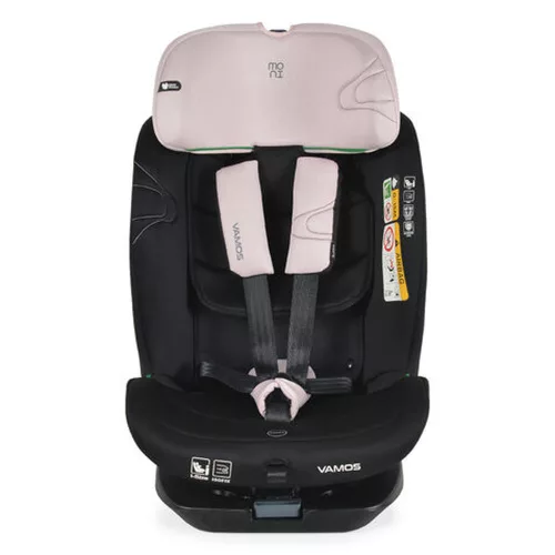 VAMOS autós ülés 40-150cm 360 forgatható PINK