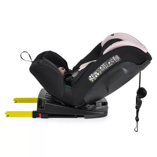 VAMOS autós ülés 40-150cm 360 forgatható PINK