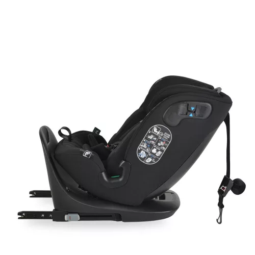 GTS prémium autós ülés 40-150cm SPS, 360fokban forgatható FEKETE