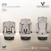 GTS prémium autós ülés 40-150cm SPS, 360fokban forgatható BÉZS