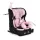 SECURITY autós ülés belső övvel, isofix, ajándék 2plüss+párna 76-150cm PINK