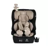 SECURITY autós ülés belső övvel, isofix, ajándék 2plüss+párna 76-150cm BÉZS