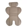 SECURITY autós ülés belső övvel, isofix, ajándék 2plüss+párna 76-150cm BÉZS