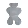 SECURITY autós ülés belső övvel, isofix, ajándék 2plüss+párna 76-150cm SZÜRKE