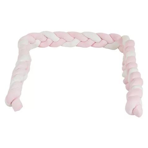 NAYA játékhidas játszószőnyeg kerek, fejvédővel, hasaló párnával PINK