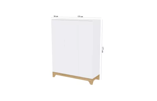 Faktum Lumina White 3 osztású szekrény