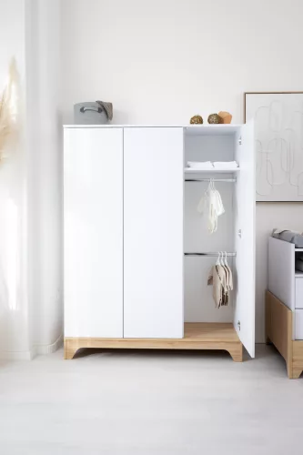 Faktum Lumina White 3 osztású szekrény