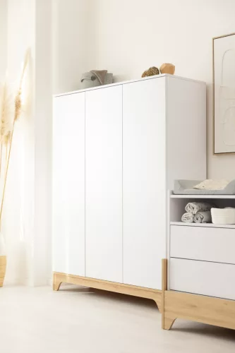 Faktum Lumina White 3 osztású szekrény