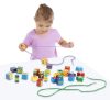 Melissa & Doug Fa készségfejlesztő játék, Fűzős gyöngyök dobozban