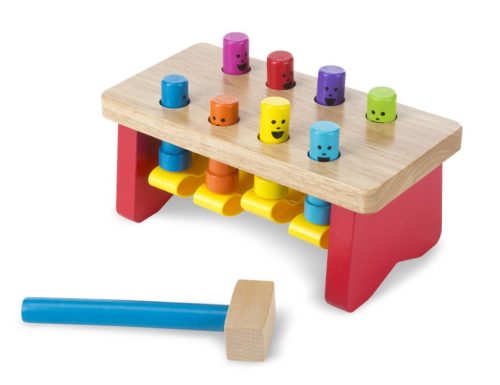 Melissa & Doug Fa készségfejlesztő játék, Kalapálós asztal