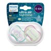 Philips AVENT játszócumi Ultra Air éjszakai 0-6hó lányos 2db