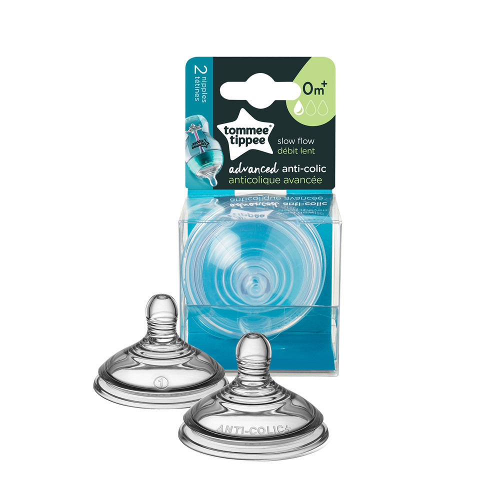 Image of Tommee Tippee cumisüveg cumi Advanced anti colic 2 db lassú folyású