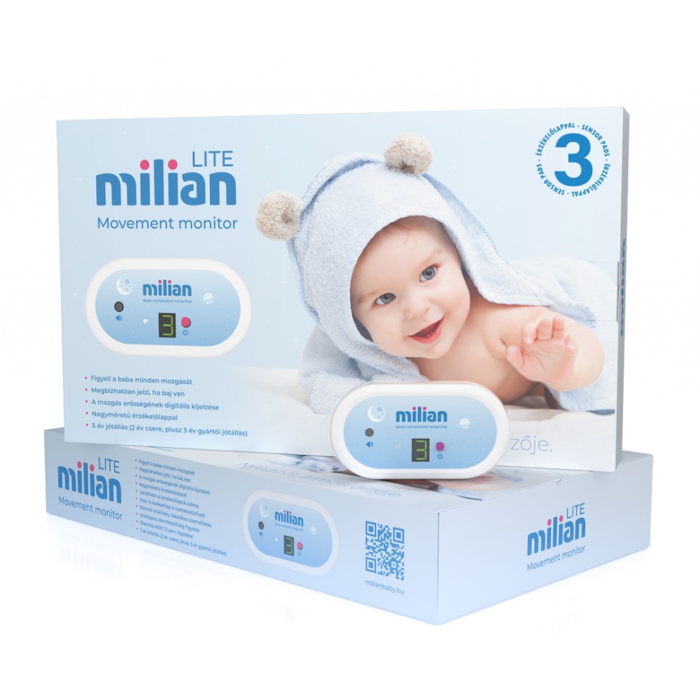 Image of Milian légzésfigyelő - Lite 3 db érzékelőlappal