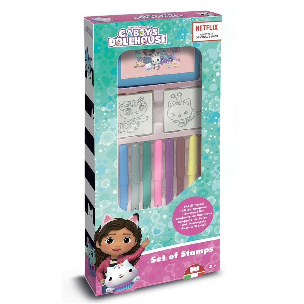 Image of Gabi babaháza Multiprint nyomdakészlet filcekkel, 9 db-os